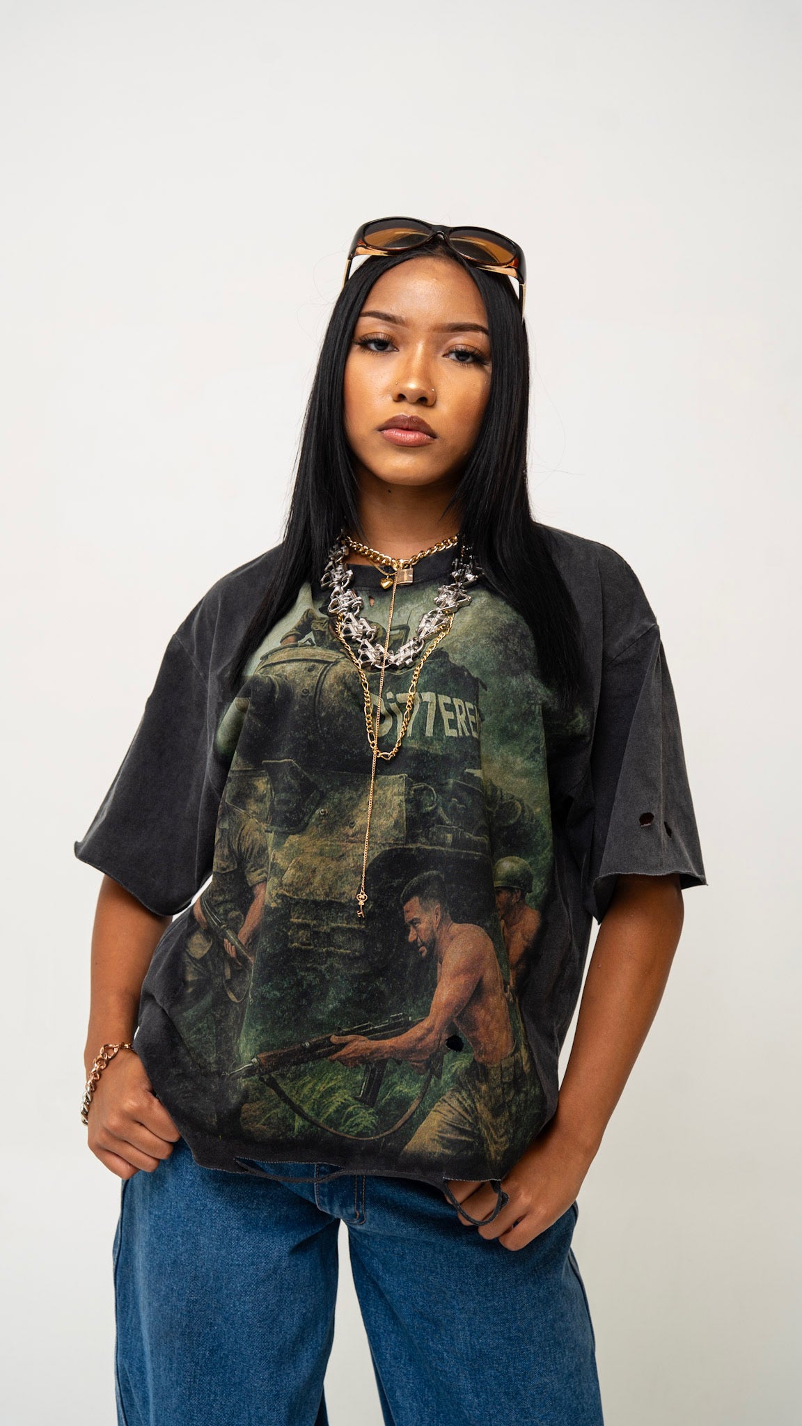 "Di77erent Lives Same Fight" Vintage Tee