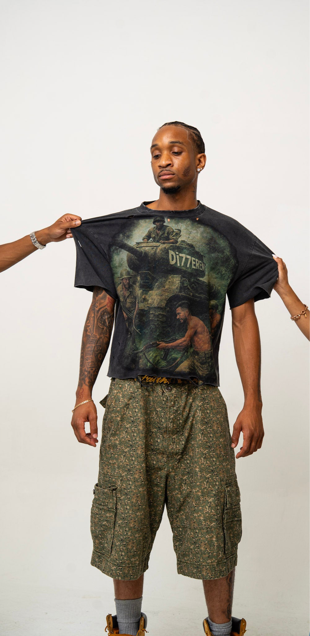 "Di77erent Lives Same Fight" Vintage Tee